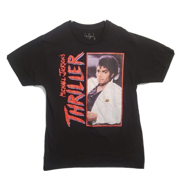 Official Michael Jackson Unisex T-Shirt Thriller Black M Medium - Picture 1 of 5